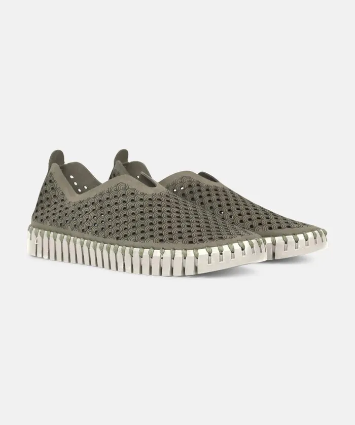 Women Tulip Flats Ilse Jacobsen Tulip SlipIn 8211 Army