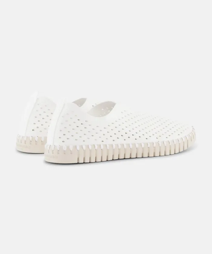 Women Tulip Flats Ilse Jacobsen Tulip SlipIn 8211 White