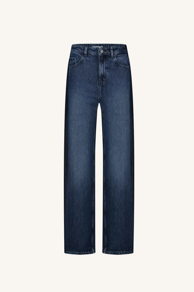 Women Two Tone Pants Denim Bybar Trousers Women Two Tone Pants Denim Bybar Trousers