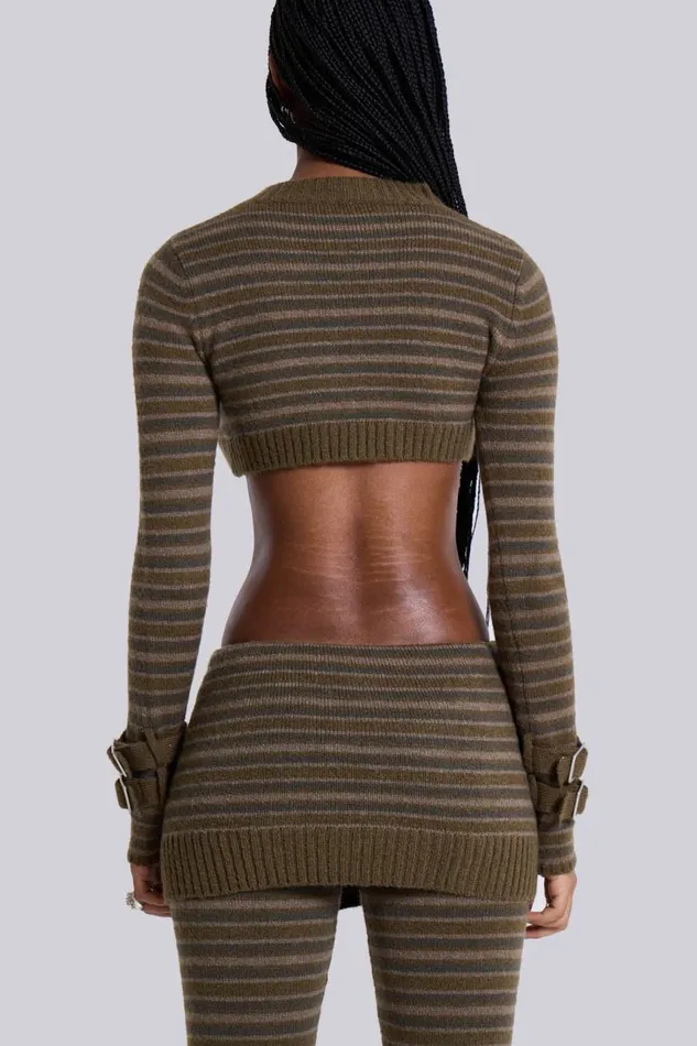 Women Veda Knitted Top Jaded London CoOrds