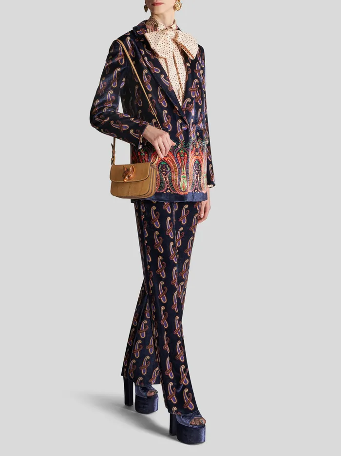 Women Velvet Jacket With Paisley Etro Jackets