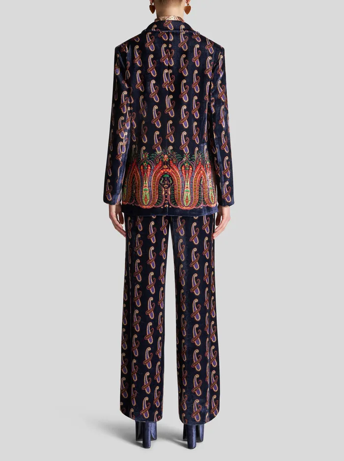 Women Velvet Jacket With Paisley Etro Jackets