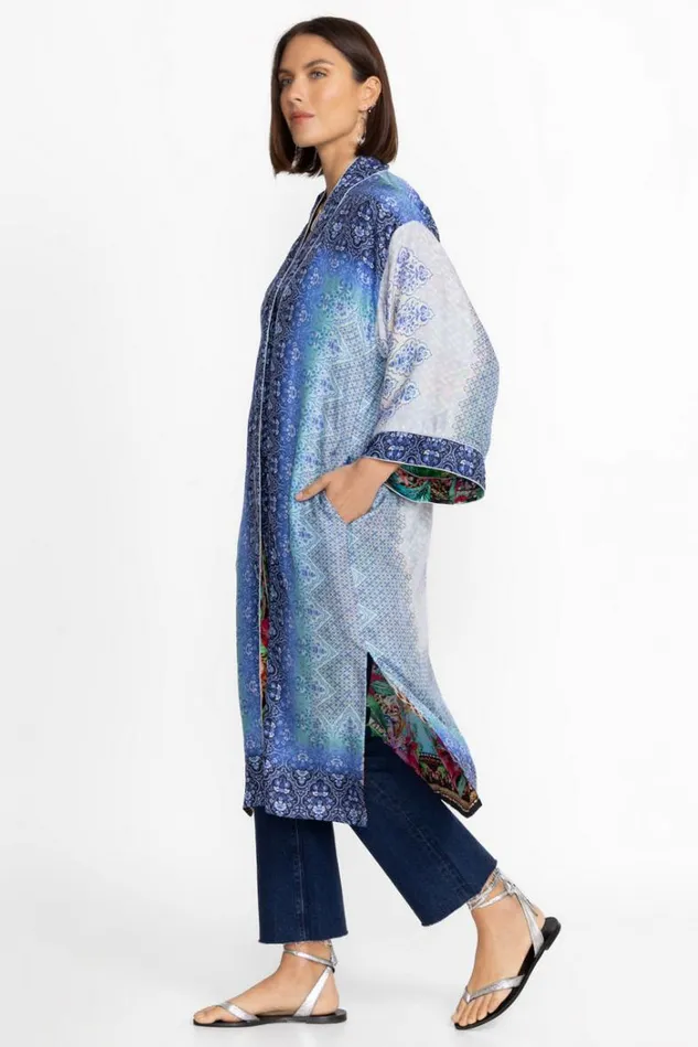 Women YMERIAH KIMONO Coopera Scarf Print Johnny Was Kimonos