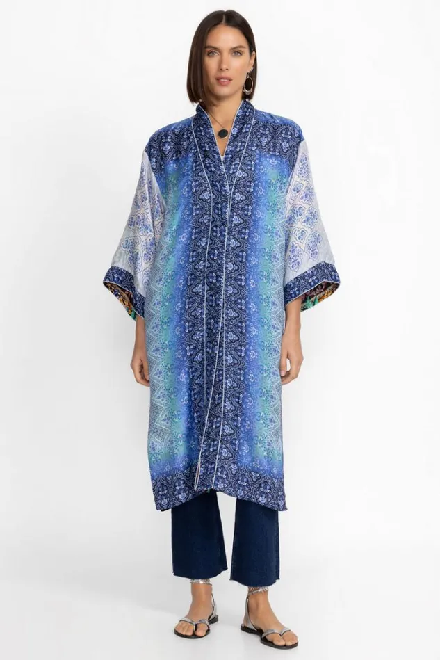Women YMERIAH KIMONO Coopera Scarf Print Johnny Was Kimonos