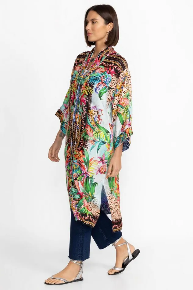 Women YMERIAH KIMONO Coopera Scarf Print Johnny Was Kimonos