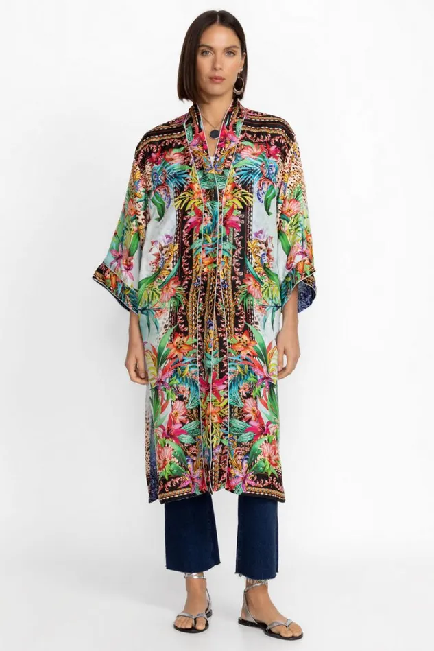 Women YMERIAH KIMONO Coopera Scarf Print Johnny Was Kimonos