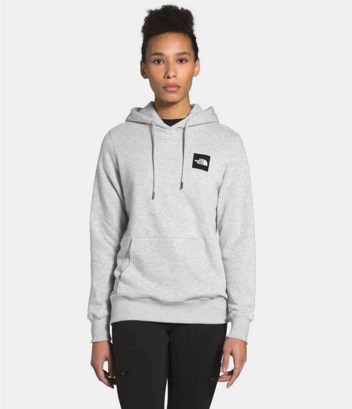Womens Box Pullover Hoodie Tnf Light Grey Heathertnf Black The North Face Hoodies and Sweatshirts