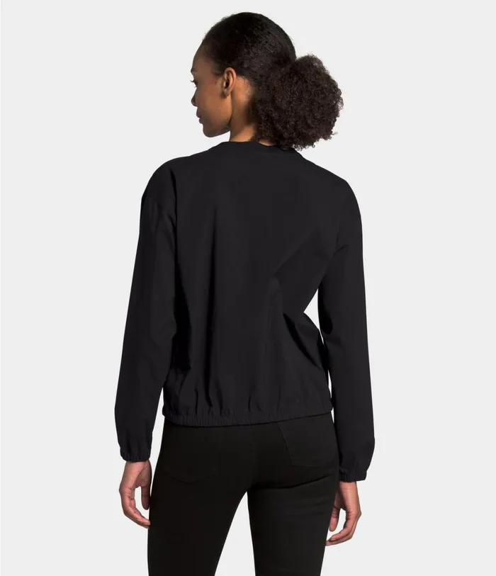 Womens Explore City Woven Pullover Tnf Black The North Face Hoodies and Sweatshirts