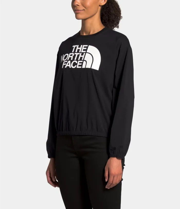 Womens Explore City Woven Pullover Tnf Black The North Face Hoodies and Sweatshirts