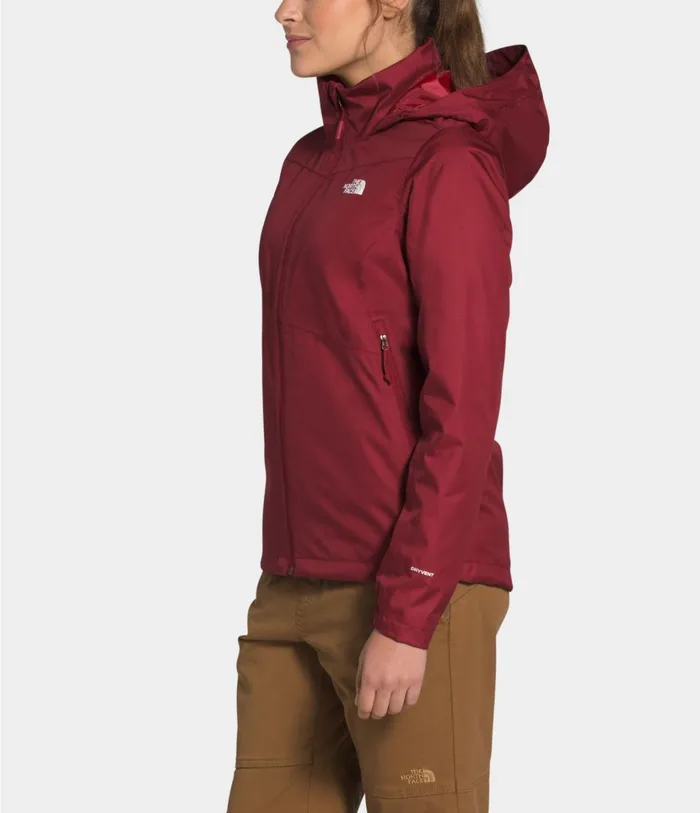 Womens Resolve Plus Jacket Pomegranate The North Face Rainwear