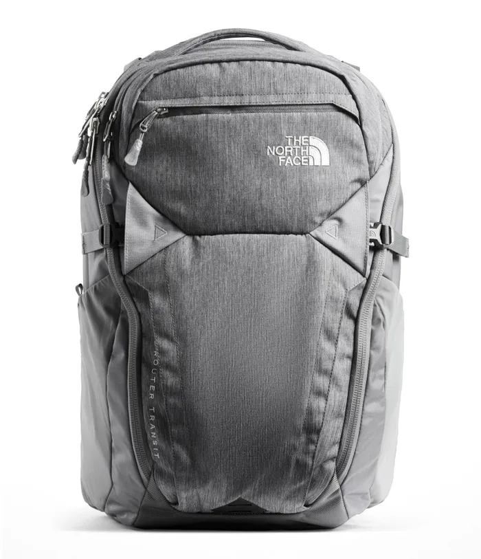 Womens Router Transit Backpack Tnf Medium Grey Heatherzinc Grey The North Face Backpacks