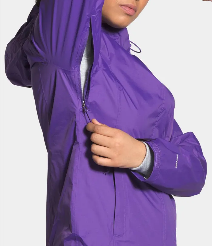 Womens Venture 2 Jacket Peak Purple The North Face Rainwear