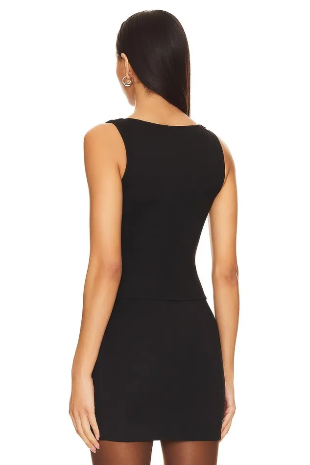 X Anja Dujakovi Lainey Top Black Women Lovers and Friends Tops