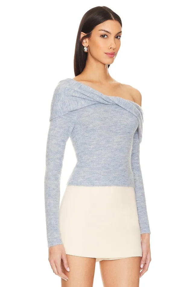 X Anja Dujakovi Zaia Sweater Baby Blue Women Lovers and Friends Sweaters and Knits