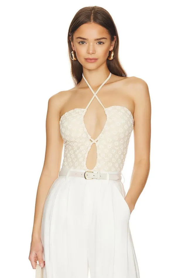 Xenia Bodysuit Ivory Women Lovers and Friends Tops