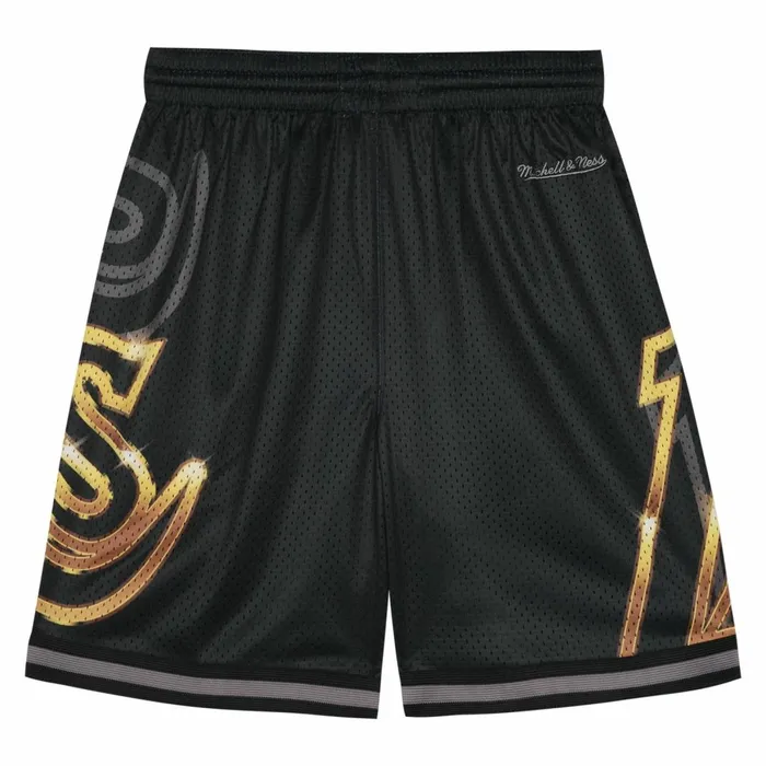 Youth Big Kids Mitchell and Ness Big Face 40 Shorts Los Angeles Lakers