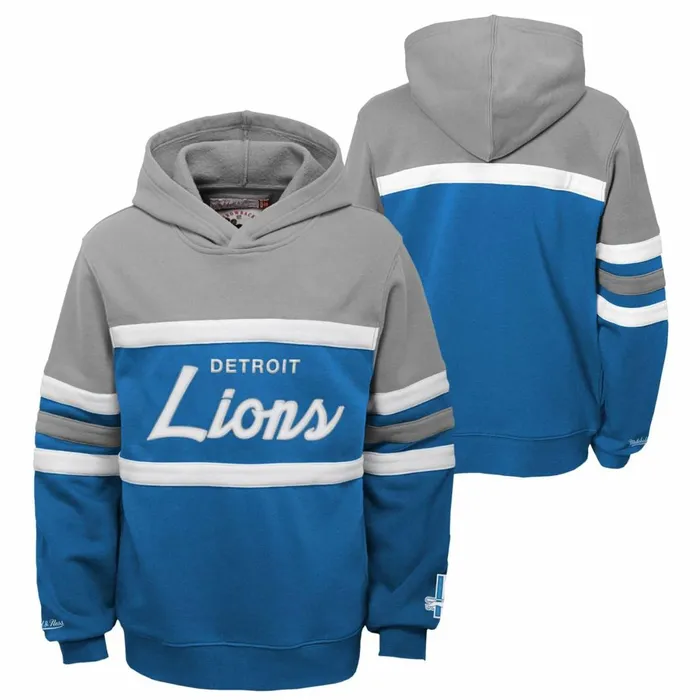 Youth Big Kids Mitchell and Ness Head Coach Hoody Detroit Lions Youth Big Kids Mitchell and Ness Head Coach Hoody Detroit Lions