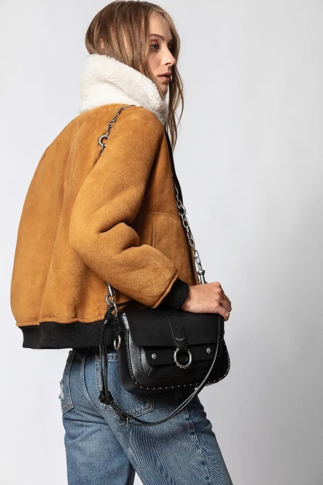 Zadig and Voltaire Bags KATE SMOOTH BAG Black 8211 WomenMen