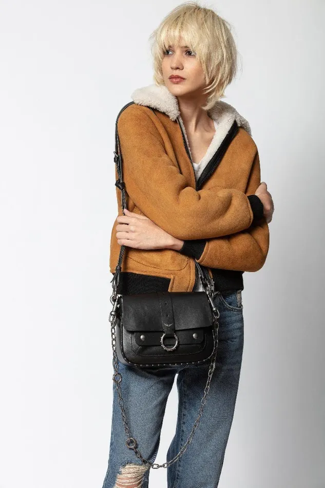 Zadig and Voltaire Bags KATE SMOOTH BAG Black 8211 WomenMen