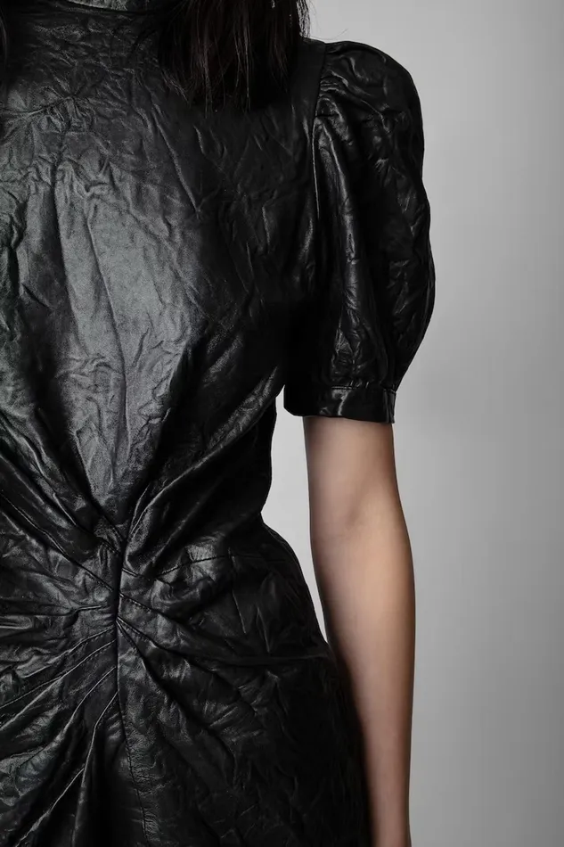 Zadig and Voltaire Dresses RIXE LTH DRESS BLACK 8211 Women Zadig and Voltaire Dresses RIXE LTH DRESS BLACK 8211 Women