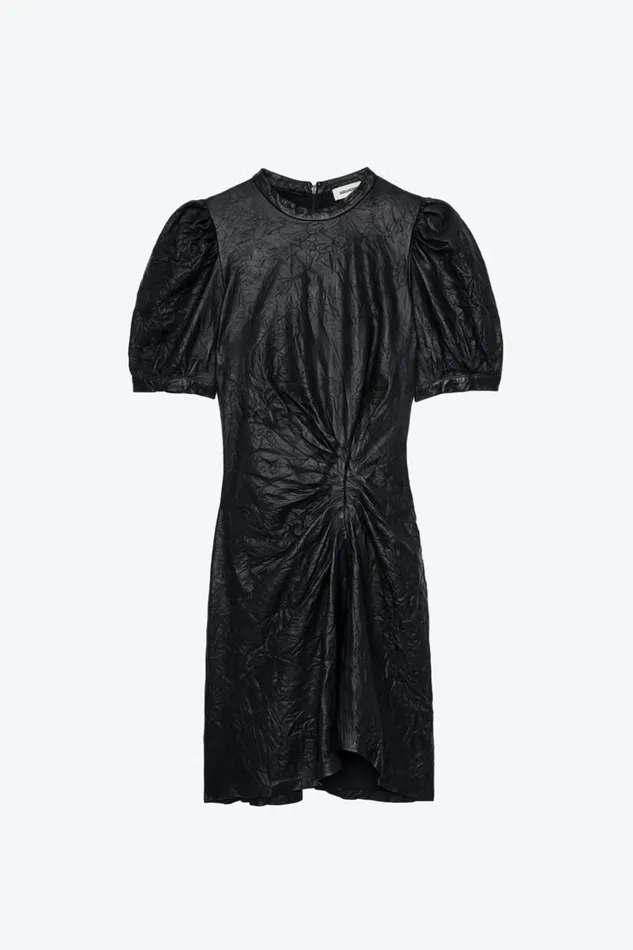 Zadig and Voltaire Dresses RIXE LTH DRESS BLACK 8211 Women Zadig and Voltaire Dresses RIXE LTH DRESS BLACK 8211 Women