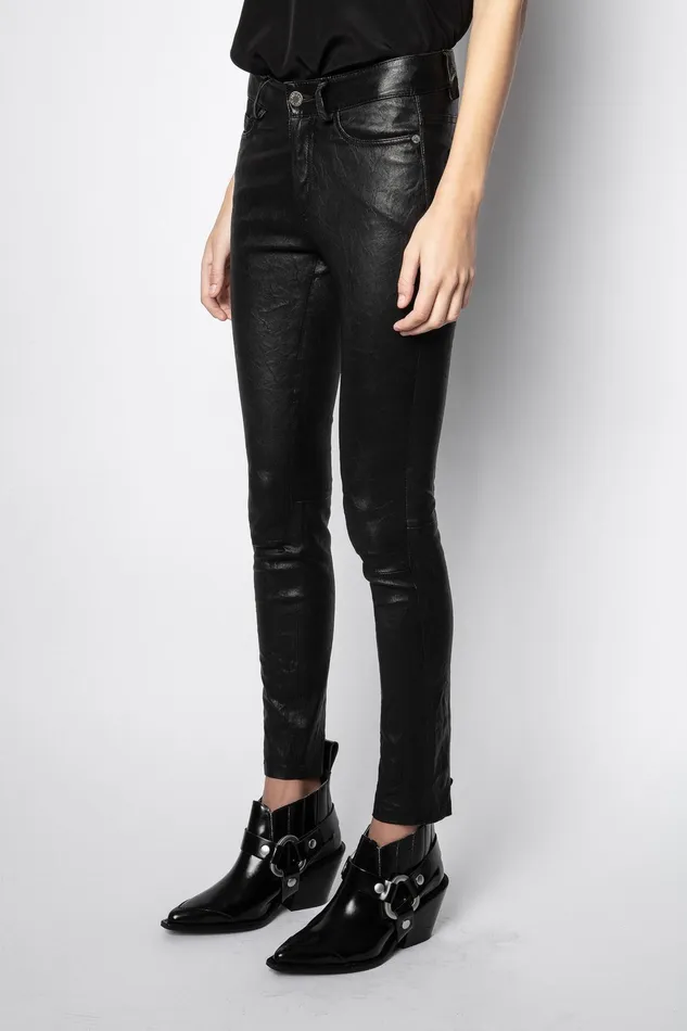 Zadig and Voltaire Pants PHLAME ICONIC LEATHER PANT BLACK 8211 Women Zadig and Voltaire Pants PHLAME ICONIC LEATHER PANT BLACK 8211 Women