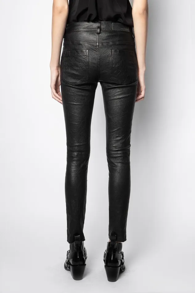 Zadig and Voltaire Pants PHLAME ICONIC LEATHER PANT BLACK 8211 Women Zadig and Voltaire Pants PHLAME ICONIC LEATHER PANT BLACK 8211 Women
