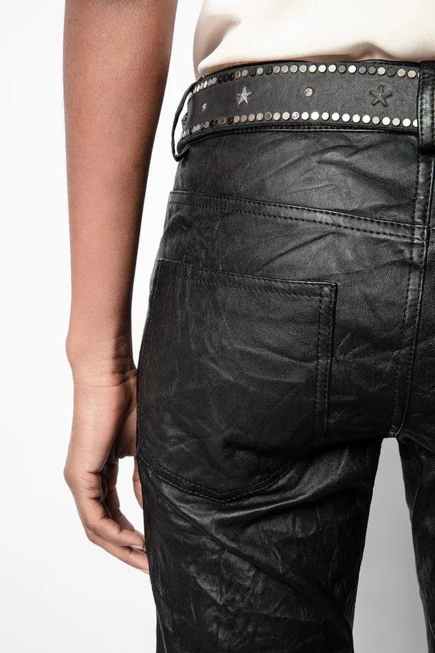 Zadig and Voltaire Pants PHLAME ICONIC LEATHER PANT BLACK 8211 Women Zadig and Voltaire Pants PHLAME ICONIC LEATHER PANT BLACK 8211 Women