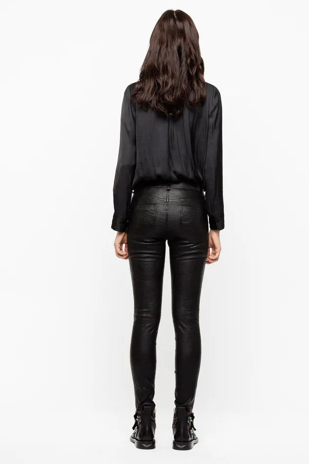 Zadig and Voltaire Shirts and Tops TINK SATIN TUNIC BLOUSE PERMAN BLACK 8211 Women Zadig and Voltaire Shirts and Tops TINK SATIN TUNIC BLOUSE PERMAN BLACK 8211 Women